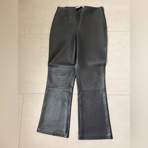 EUC Zara Black Real Leather Pants size s